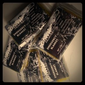 5 Pack of Emergency Survival Blankets. New.
